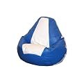 Two-Tone Beanbag Chair - Blue/White
