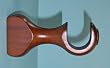 Round Support Bracket in a Coffee finish for a 1-3/8" dowel rod - 2/pack [CAPITOL CITY LUMBER]