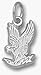 Sporting Goods : Air Force Academy Falcons "Falcon" 1/2" Charm - Sterling Silver Jewelry