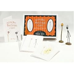 Tim Burton's Stick Boy & Match Girl Note Cards and Figures Boxed Set