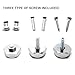 Stanniz(TM) 4 PCS of Nissan Stainless Steel License Plate Fastener Bolt Screw Nut