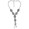Rocker 7-Medallion Tassel Necklace