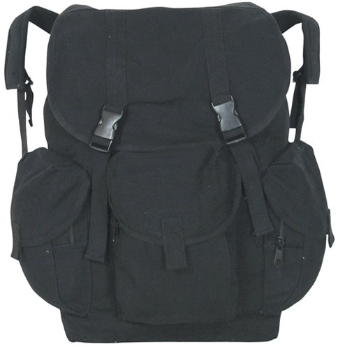 Canvas Dakota Hiking - School Backpack - Unisex - Black