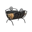 UniFlame Black Wrought Iron Star Log Holder W/ Canvas Carrier