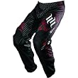 One Industries H&H Men's Carbon Off-Road Motorcycle Pants w/ Free B&F Heart Sticker Bundle - Black/Red