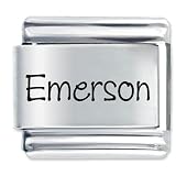 Name Emerson Italian Charms Bracelet Link