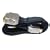 Cable Mountain 1 Metre Gold Flat Ribbon Metal Plug OFC Scart Cable / Lead