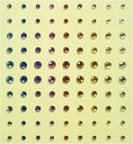 K&Company Brenda Walton Adhesive Rhinestones Embellishments, Neopolitan