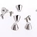 RUBYCA 20 Sets Silver Color 8MM Big Mushroom Studs and Spikes Metal Screw-Back Leather-Craft DIY 8mm