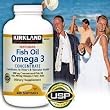 Kirkland Signature Natural Fish Oil Concentrate with Omega-3 Fatty Acids - 400 Softgels