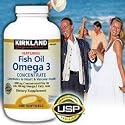 Kirkland Signature Natural Fish Oil Concentrate with Omega-3 Fatty Acids-400 Softgels