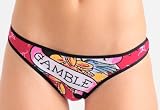 Ed Hardy - ED HARDY #1028 CGA LOVE IS A GAMBLE TILED THONG