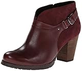 Clarks Women's Mission Parker Chelsea Boot,Burgundy,8 M US