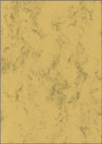 papier Sigel DP553 Marmor Papier, sandbraun, Motiv beidseitig, Edelkarton (Ink/Laser/Copy), 200 g, A4, 50 BL 41D2K78H9nL papier