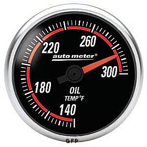 Auto Meter | 6456 2 1/16 Nexus Series - Oil Temperature Gauge - Electric - Full Sweep - 140-300 Degrees F