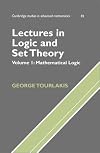 Lectures in Logic and Set Theory (Cambridge Studies in Advanced Mathematics)
