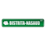  BISTRITA-NASAUD ST  STREET SIGN CITY ROMANIA