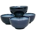 Sango Nova Blue Ice Cream Bowls, Set of 4
