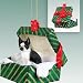 boston terrier - Boston Terrier Christmas Ornament Hanging Gift Box