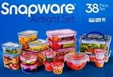 BPA Free Snapware 38 Piece Airtight Plastic Storage Container Set