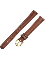 Voguestrap TX60712BN Allstrap 12mm Brown Regular-Length Padded Oil Leather Watchband