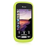 Premium Soft GREEN Durable Rubber Silicone Skin Case for Samsung A887 Solst ....