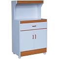 Microwave Cart - White/ Oak