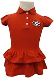 Garb NCAA Georgia Bulldogs Girl's Infant Iris Dress (18M, Red)