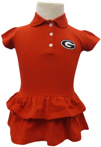 Garb NCAA Georgia Bulldogs Girl's Infant Iris Dress (18M, Red)