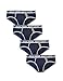 DAVID ARCHY Men's 4 Pack Manner Cotton Stylish Briefs