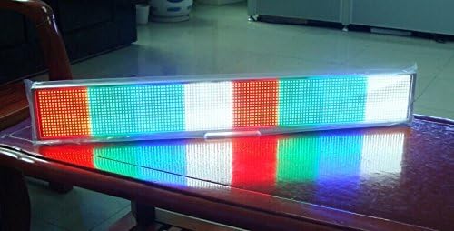 66cm Led Text Message Scrolling Store Display Sign Publicity Programmable Rechargeable(mixed color(left to right red+green+blue+white))