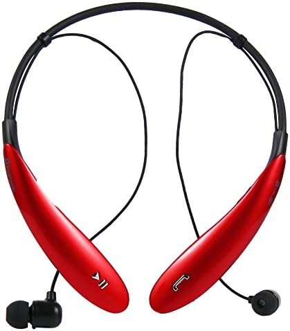 Soyan Electronics Tone Ultra Stereo Bluetooth Headset HBS-800 for Lg Samsung Iphone HTC HBS-800 (Red)