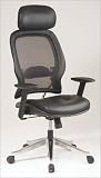 Air Grid Back Task Chair With Leather Seat By Office Star Furniture
