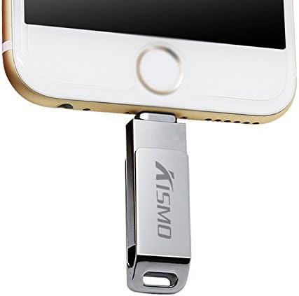 KISMO Mini OTG USB Flash Drive U Disk Metal for iPad &amp; iPhone 5 6 plus Mac iOS 9 PC 64GB