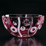 Deco Gold Ruby Large Bowl