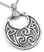 Celtic Warrior Knot Silver Talisman Pendant Necklace