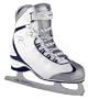 Riedell Ice Skates 625 SS Ladies White Boot - Size 8 - White/Blue