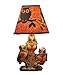 Etna Woodland Owl Table Lamp With Silhouette Shade,Brown