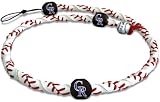 MLB Colorado Rockies Classic Frozen Rope Baseball Necklace