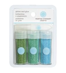 Martha Stewart Crafts Glitter, Iridescent Blue, 3-Pack