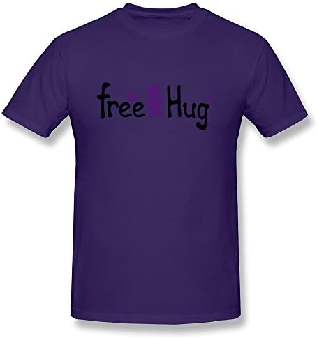 ZhiTian Men's Free Hug Boy Hearts T-Shirt XS
