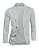 Allegra K Men Classic Notched Lapel Blazer, S (US 36), Gray
