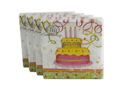 Ideal Home Range Birthday Cake, 80 Luncheon Napkins