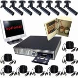 CCTV Camera System with 8 Bullet CCTV Cameras, DVR, CDRW, MJPEG2000