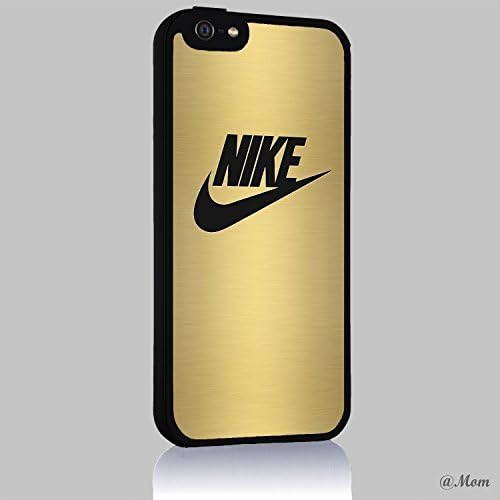 Gold NIKE Iphone 4/4s 5 5c 6 6plus Case (iphone 6 black)