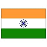 India Indian National Flag car bumper sticker 5 x 4 by Flags by VIP stickers