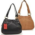 Gigi Midi Leather Shoulder Bag - Othello