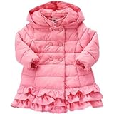 GYMBOREE(ジンボリー) ラッフル パッファ ジャケット パリジャン ピンク アウタージャケット 2歳【並行輸入】