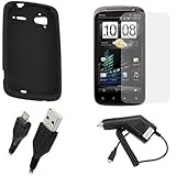 GTMax 4pc Accessory Bundle Kit for T-Mobile HTC Sensation 4G - Combo Set In ....