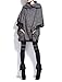 ellazhu Women Fashion Stripe Lapel Raglan Sleeve Coat Outwear OneSize GY254